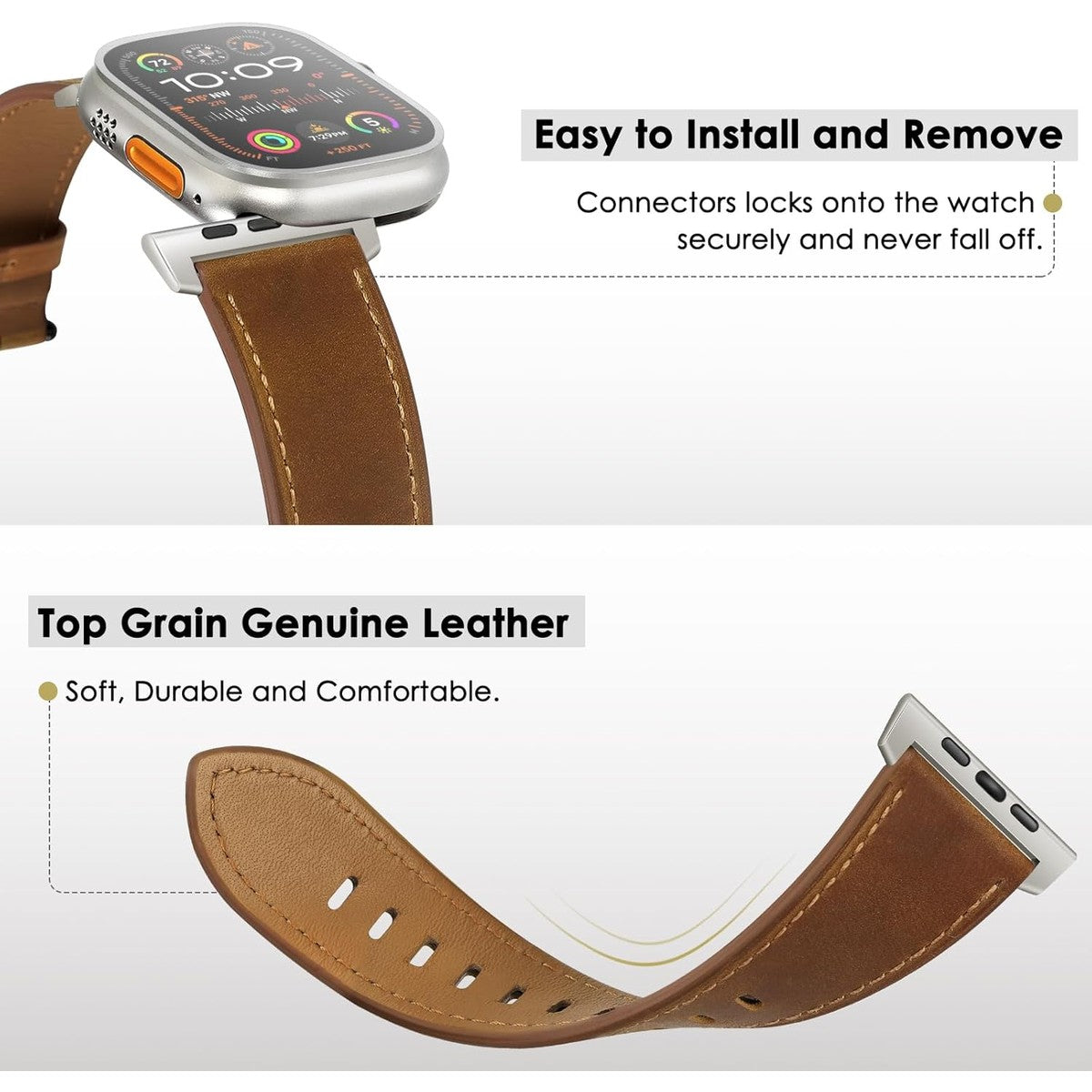 Lubur Apple Watch Leather Band "Madrid"