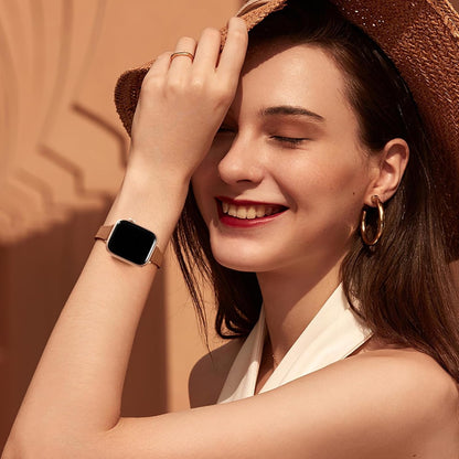 Lubur Apple Watch Slim Leather Band "Paris"