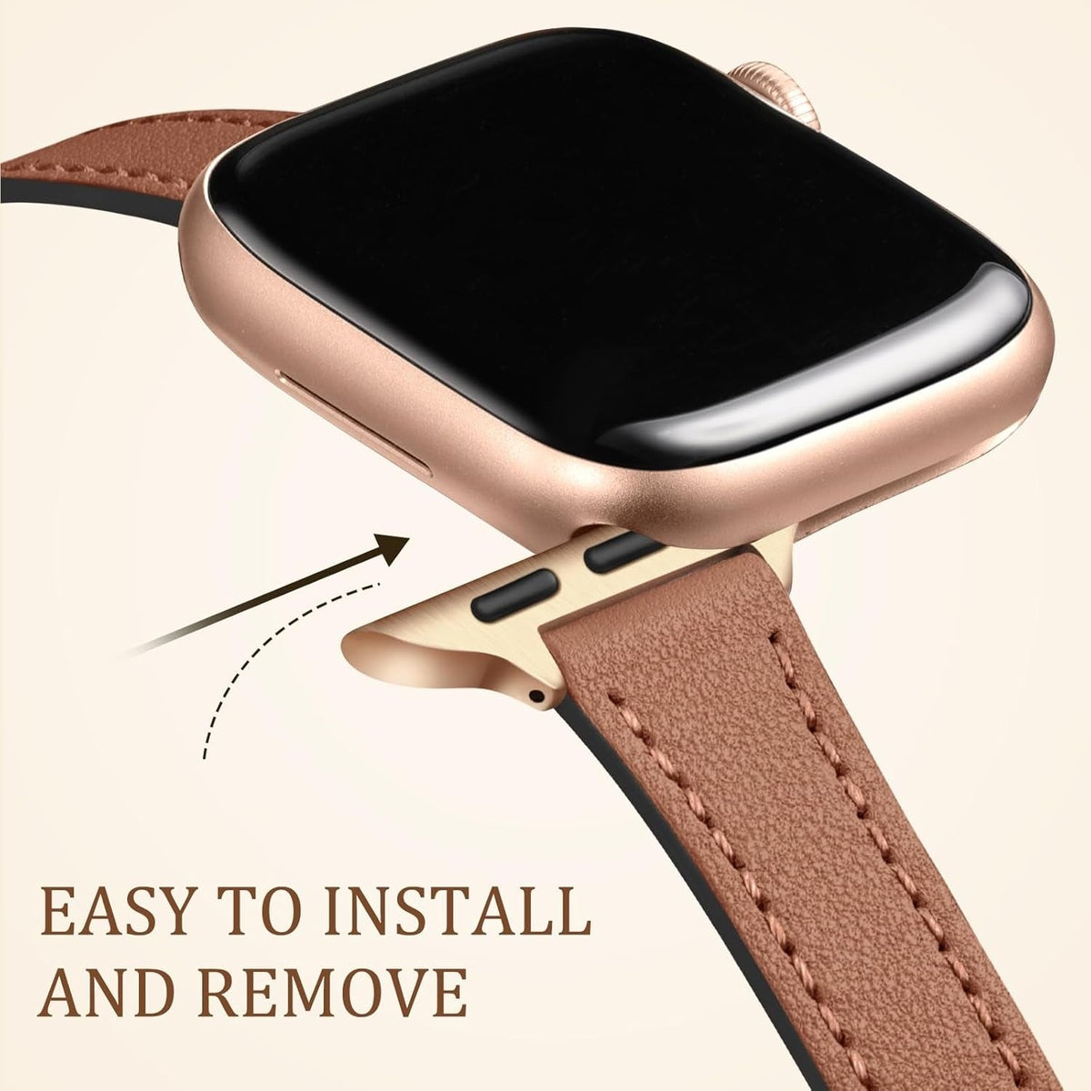 Lubur Apple Watch Slim Leather Band "Paris"