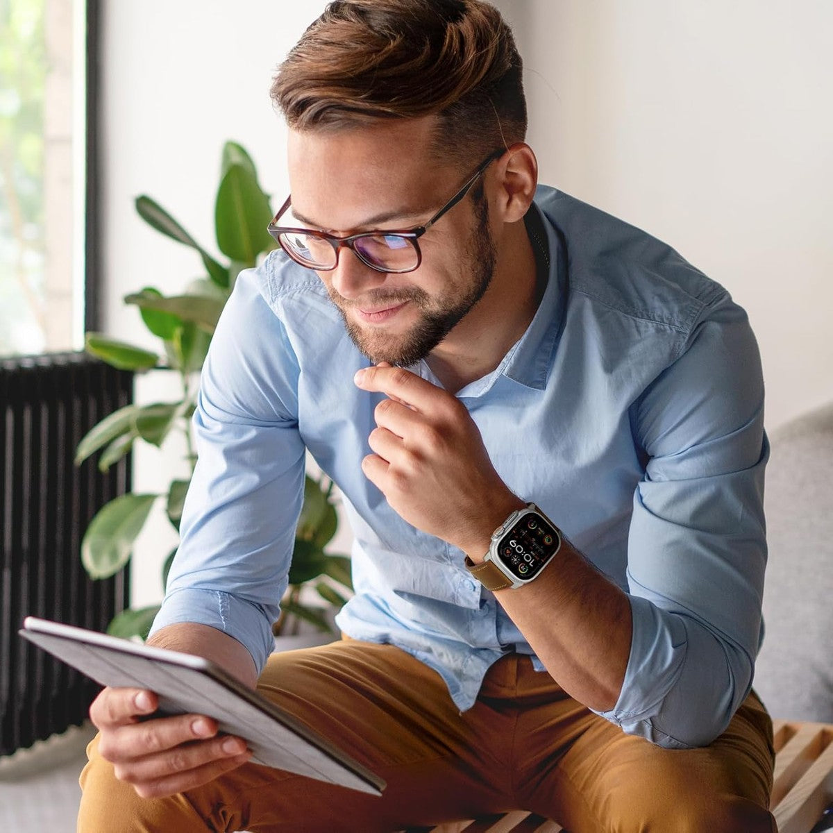 Lubur Apple Watch Leather Band "Madrid"