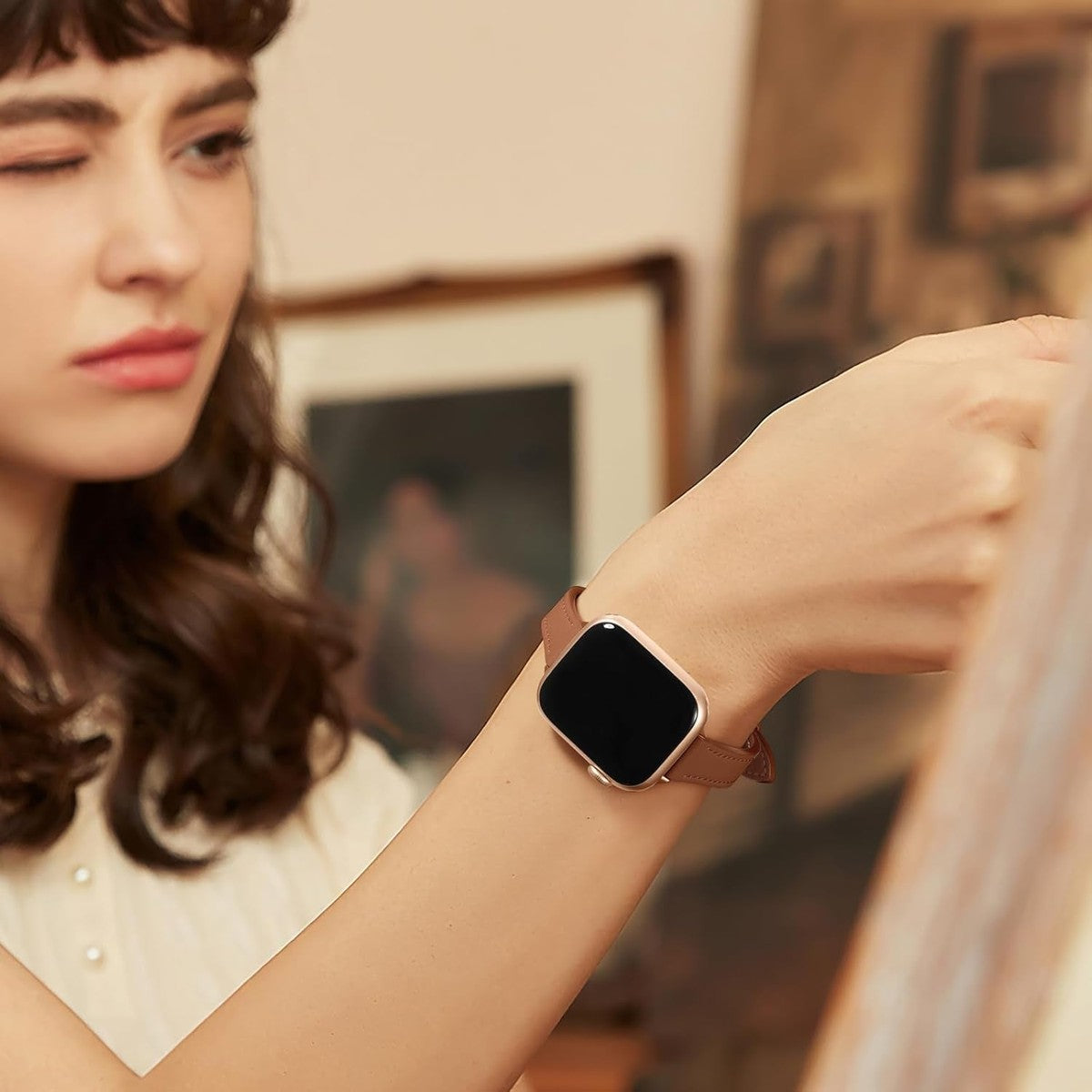 Lubur Apple Watch Slim Leather Band "Paris"